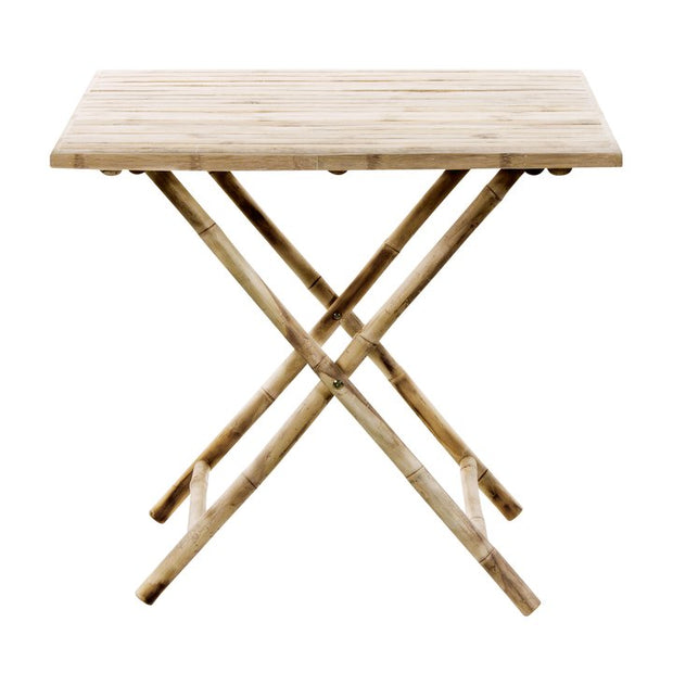 Bambusbord sammenleggbart 80 x 80