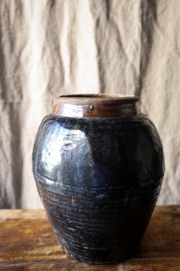 Vintage Urne Jar Black/Brown No.5
