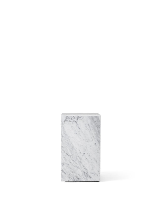 Stuebord Plinth Tall Carrara Marble
